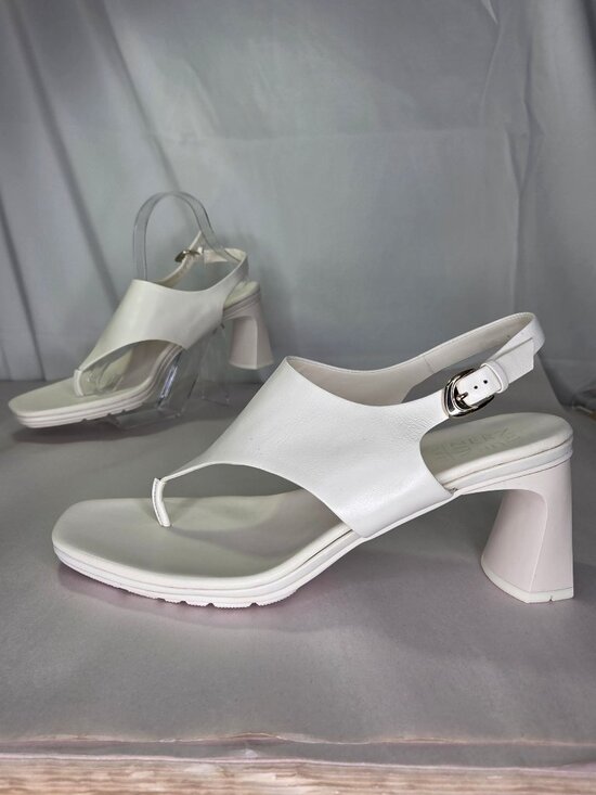 Naturalizer Shoes - Naturalizer Navi Square Toe Dress Sandals - Warm White